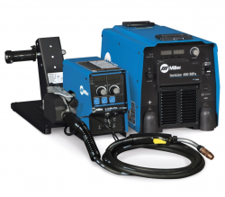 Miller Invision 450 MPA MIG Welder with Feeder, Accessory Package, and Cart 951499