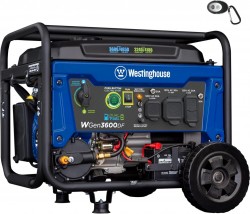 Westinghouse WGen3600DF 4650 Watt Remote Electric Start Dual Fuel Portable Generator