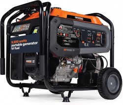 Generac 8061 GP9500E 12500 Watt Tri Fuel Portable Generator with COsense