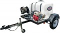Simpson 3200 PSI 2.8 GPM Gas Powered Cold Water Pressure Washer Trailer with 5 Spray Tips