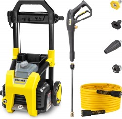 Karcher K1800PS 1800 PSI 1.2 GPM Electric Cold Water Pressure Washer with 3 Spray Nozzles