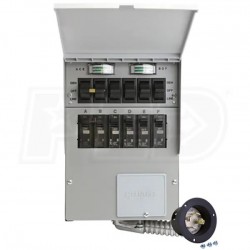 Reliance Controls Pro/Tran 2 - 30-Amp (120/240V 6-Circuit) Indoor Transfer Switch