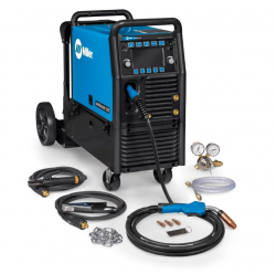Miller Multimatic 255 Pulsed Multiprocess Welder w/ Running Gear 208-575 Volts 951767