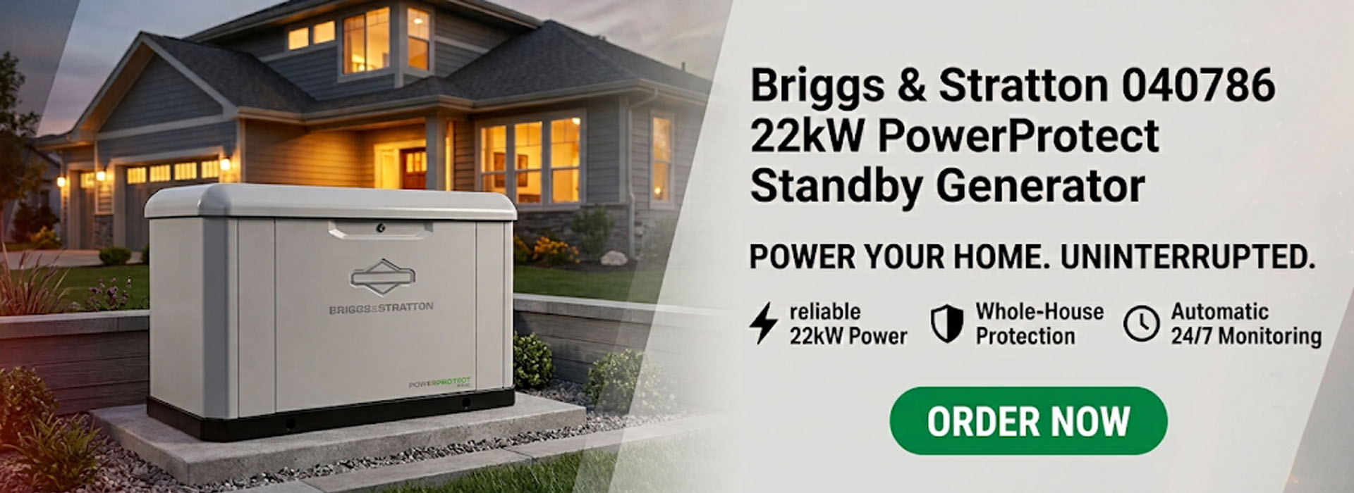 Briggs & Stratton 22kW PowerProtect Standby Generator