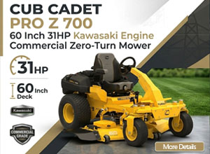Cub Cadet Pro Z 700 60 Inch 31HP Kawasaki Engine Commercial Zero-Turn Mower